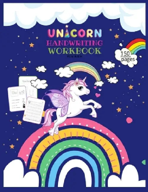 Unicorn Handwriting Workbook for Kids: Unicorn Handwriting Practice Paper Letter Tracing Workbook for Kids - Unicorn Letters Writing - Kindergarten Wr by Journals Library