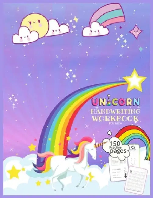 Unicorn Handwriting Workbook for Kids: Unicorn Handwriting Practice Paper Letter Tracing Workbook for Kids - Unicorn Letters Writing - Kindergarten Wr by Journals Library