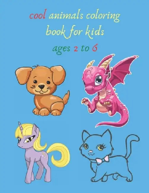 cool animals coloring book for kids ages 2 to 6: crafts for children's Inspiration Art, creative art, Fun, Easy, relaxation really handy for Boys, Gir by Espace Mandala