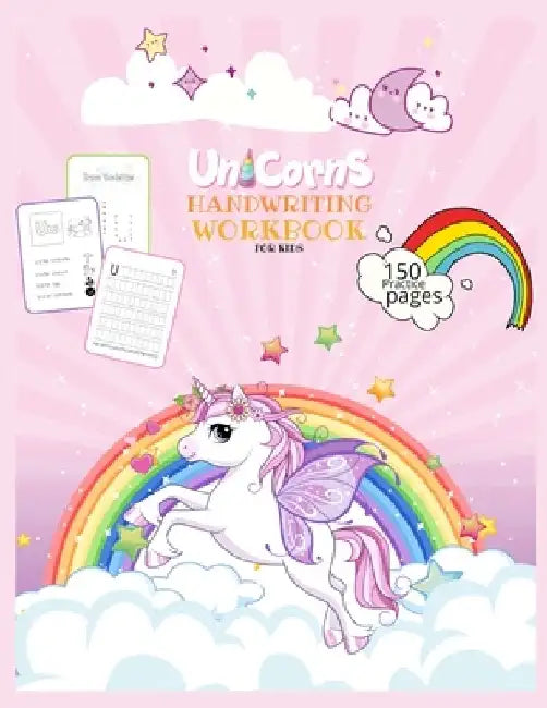 Unicorns Handwriting Workbook for Kids: Unicorn Handwriting Practice Paper Letter Tracing Workbook for Kids - Unicorn Letters Writing - Kindergarten W by Journals Library
