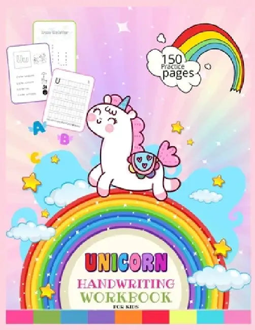 Unicorn Handwriting Workbook for Kids: Unicorn Handwriting Practice Paper Letter Tracing Workbook for Kids - Unicorn Letters Writing - Kindergarten Wr by Journals Library
