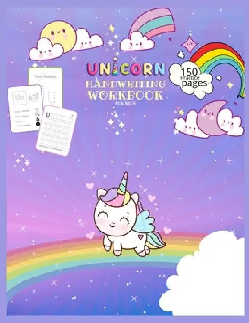 Unicorn Handwriting Workbook for Kids: Unicorn Handwriting Practice Paper Letter Tracing Workbook for Kids - Unicorn Letters Writing - Kindergarten Wr by Journals Library