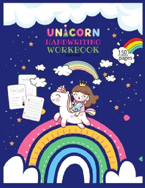 Unicorn Handwriting Workbook for Kids: Unicorn Handwriting Practice Paper Letter Tracing Workbook for Kids - Unicorn Letters Writing - Kindergarten Wr by Journals Library