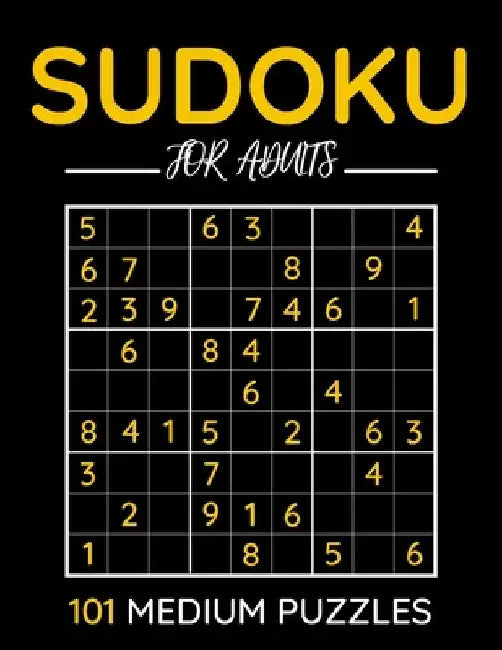 Sudoku For Adults 101 Medium Puzzles: One Puzzle Per Page With Room To Work by Funafter Books