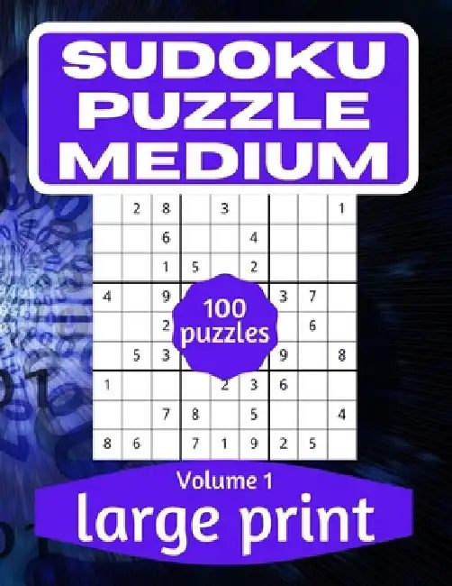 Sudoku Puzzle Medium: Sudoku Puzzle Book for Everyone With Solution Vol 1 by This Design