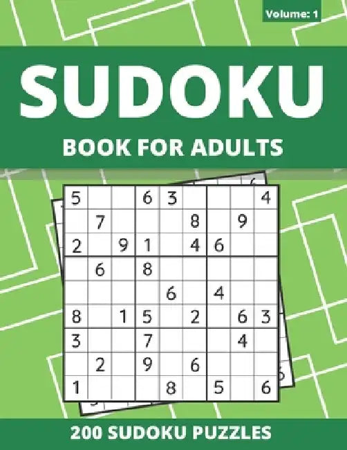 Sudoku Book For Adults: 200 Sudoku Puzzles For Adults And Seniors (Volume: 1) by Funafter Books