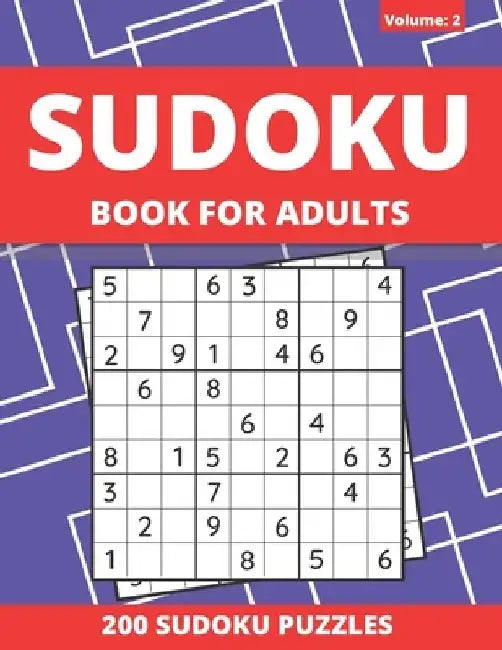 Sudoku Book For Adults: 200 Medium Sudoku Puzzles For Adults And Seniors (Volume: 2) by Funafter Books