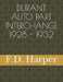 Durant Auto Part Interchange1928 - 1932 by F. D. Harper
