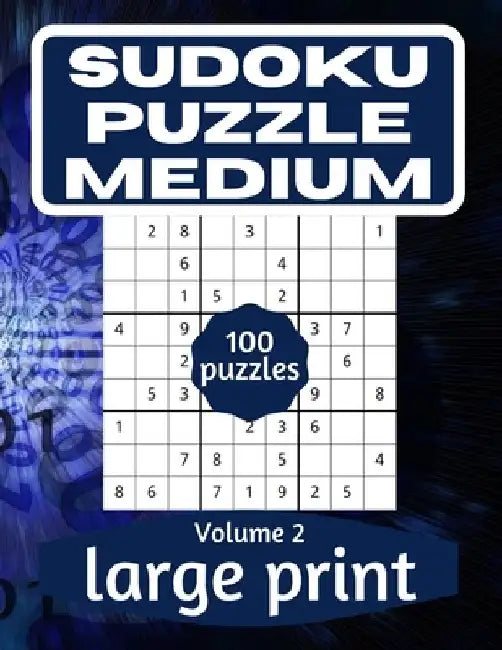 Sudoku Puzzle Medium: Sudoku Puzzle Book for Everyone With Solution Vol 2 by This Design