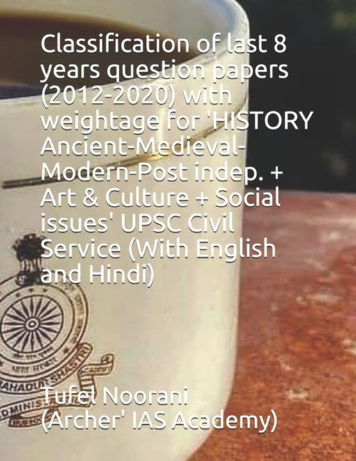 Classification of last 8 years question papers (2012-2020) with weightage for 'HISTORY Ancient-Medi by Tufel Noorani