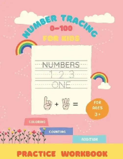 Number Tracing Workbook and Coloring: Learn to Counting: Practice for Kids with Pen Control, Line Tracing, Math skills and coloring activity books for by Ki Ri