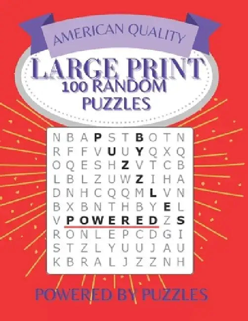 American Quality: Large Print 100 Random Puzzles by Powered Puzzles