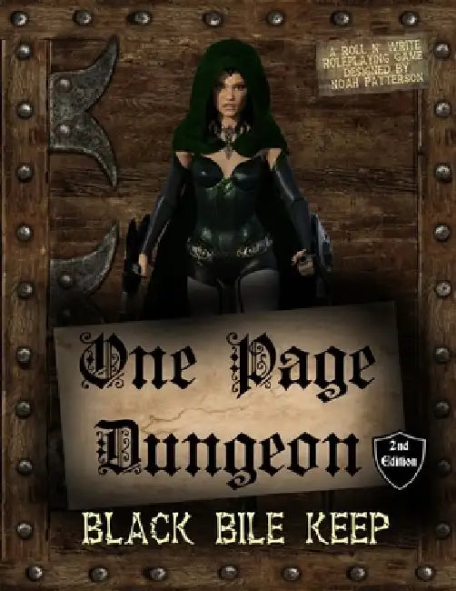 One Page Dungeon: Black Bile Keep by Noah Patterson