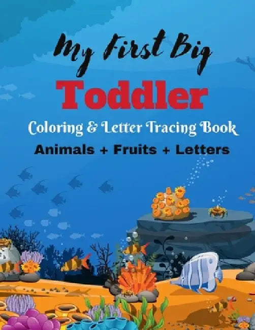 Animal & Fruit Coloring & Letter Tracing Book: Funny Animals, Fruits Coloring Book with Letter tracing for Girls and Boys Ages 3-8, Kids & Toddlers Ch by Odhommo Publications