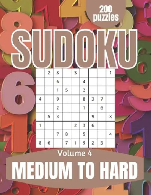 Sudoku Medium to Hard: Large Print Sudoku Puzzles for Adults and Seniors with Solutions Vol 4 by This Design