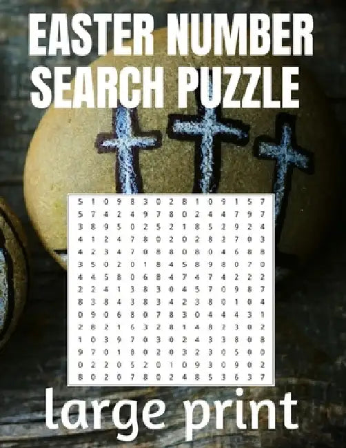 Easter Number Search Puzzle: Large Print Puzzle Book to Keep Your Mind Sharp by This Design