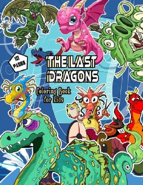 The Last Dragons Coloring Book for kids by Simba Attiq