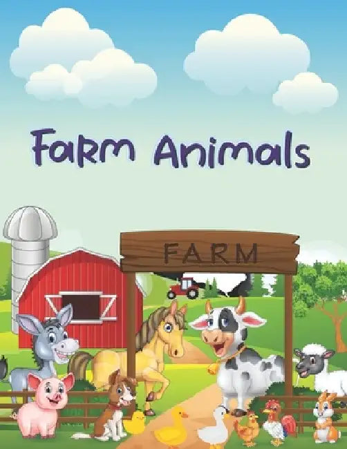 Farm Animals: Coloring Book with More than 50 Cool Animal to Color by Kids Ages 3-9 by Simon Edition