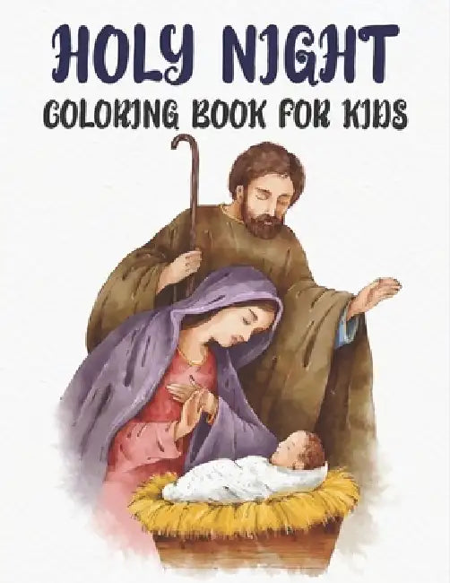 Holy Night Coloring Book: Holy Night Coloring Gift Book For Kids by Rr Publications