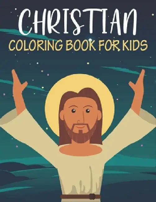Christian Coloring Book For Kids: Unique kids Christian coloring book with 50 pages. by Rr Publications