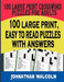 Large Print Crossword Puzzles for Adults: Full Page, Medium-Level Puzzles with Solutions That Stimulate and Challenge Your Brain by Johnathan Malcolm