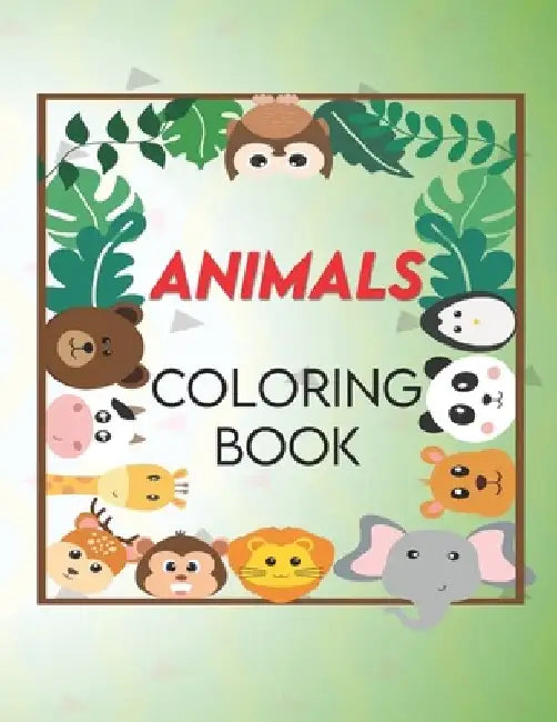 Animals Coloring Book: 50 Fun Pages of Animals and Objects to Color for Kids ages 1-4 by World of Kiddos