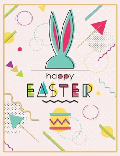 Happy Easter: Easter Egg Coloring Book for Adults, Beautiful Collection with More Than 100 Unique Designs to Color. by Moufart Edition