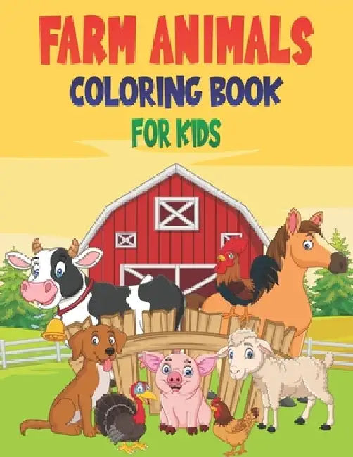 Farm Animals Coloring Book For Kids: 50 Baby Farm Animals Coloring Pages by Rr Publications