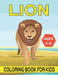 Lion Coloring Book For Kids Ages 2-8: cool Lion Designs by Rr Publications