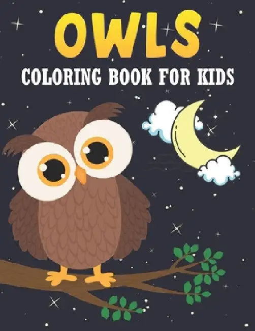 Owls Coloring Book For Kids: 50 Baby Owlsl Coloring Pages by Rr Publications