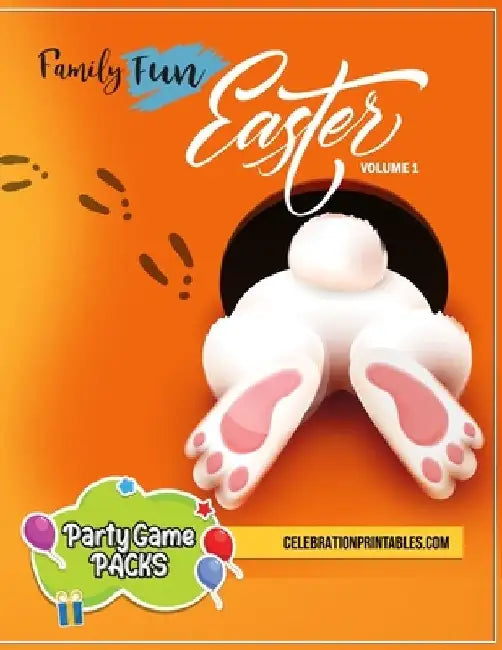 Family Fun EASTER Party Games Pack for Ages 8-12 & Adults Volume 1: Bingo, Word Search, Charades, Scavenger Hunt & More! Challenge Your Family Members by Julie Beazley