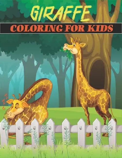 Giraffe Coloring Book For Kids: cool Giraffe Designs by Rr Publications