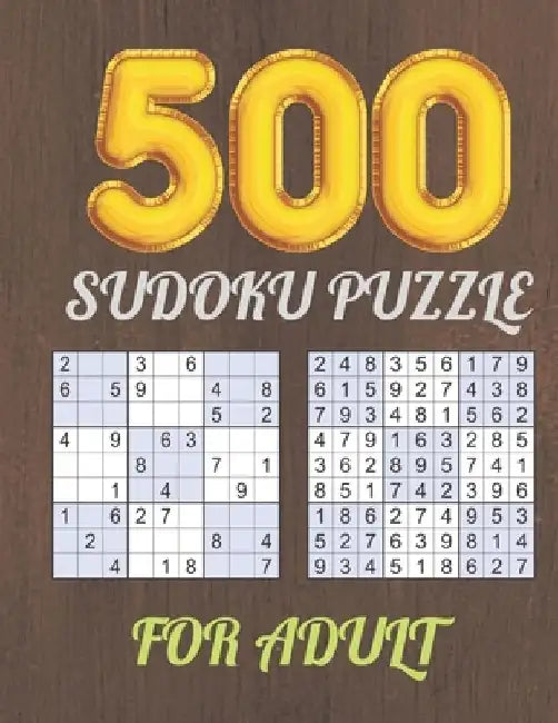 500 Sudoku Puzzle for Adult: Logical Thinking - Brain Game Book Easy To Hard Sudoku Puzzles For Adult by Bright Creative House