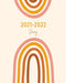 2021-2022 Diary: Boho Pastel Mid Year Diary | Student Academic Planner | Week to View | UK Holidays by Jean-Francois; Baumer, Walter Blachette