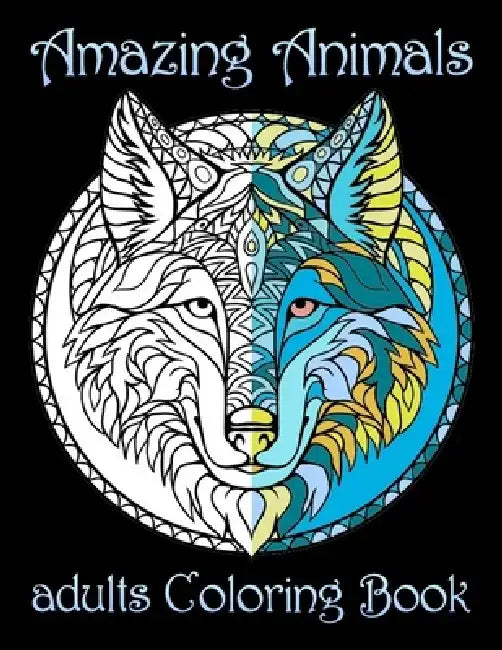 Amazing Animals: adults Coloring Book by Yo Noto