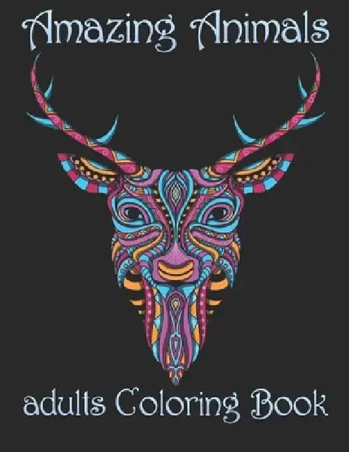 Amazing Animals: adults Coloring Book by Yo Noto