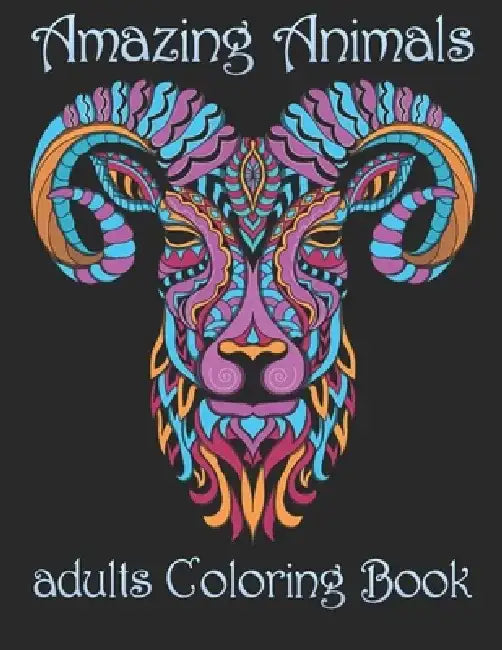Amazing Animals: adults Coloring Book by Yo Noto