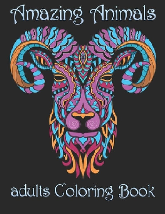 Amazing Animals: adults Coloring Book by Yo Noto