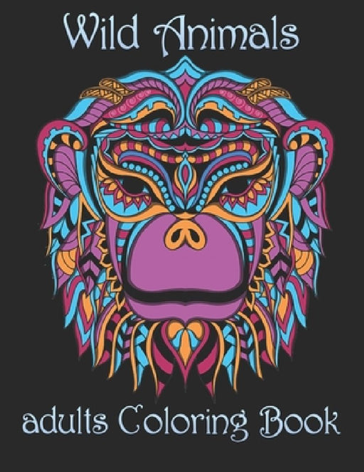 Wild Animals: adults Coloring Book by Yo Noto