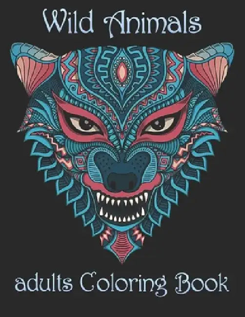 Wild Animals: adults Coloring Book by Yo Noto