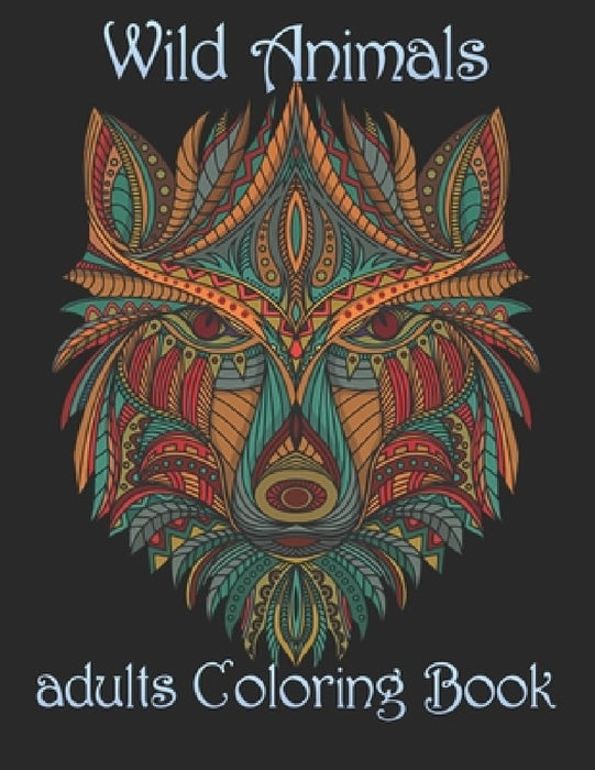 Wild Animals: adults Coloring Book by Yo Noto