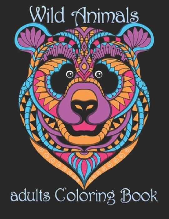 Wild Animals: adults Coloring Book by Yo Noto