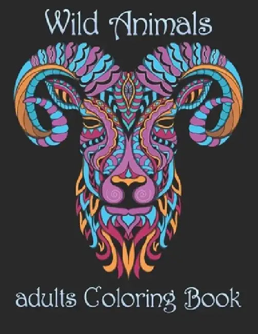 Wild Animals: adults Coloring Book by Yo Noto