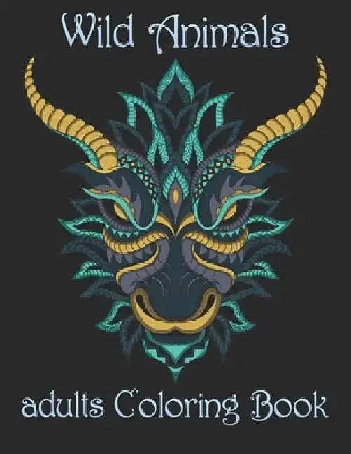 Wild Animals: adults Coloring Book by Yo Noto