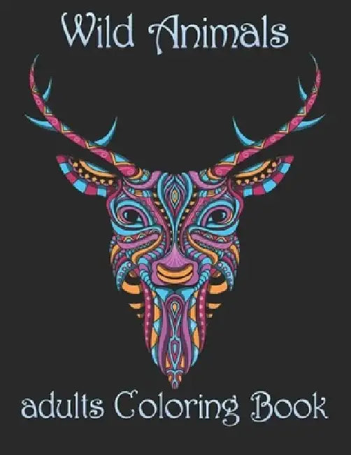 Wild Animals: adults Coloring Book by Yo Noto