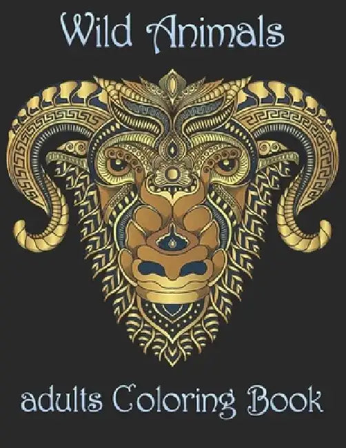 Wild Animals: adults Coloring Book by Yo Noto