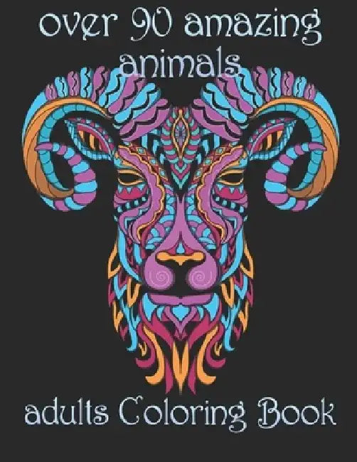 over 90 amazing animals: adults Coloring Book by Yo Noto