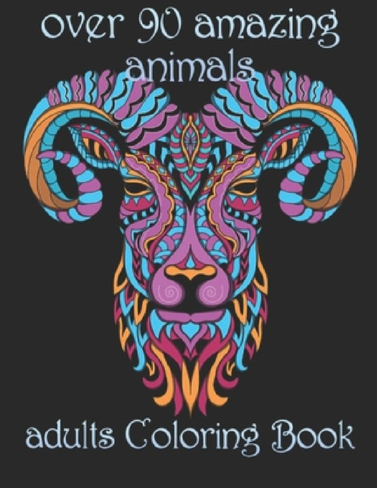 over 90 amazing animals: adults Coloring Book by Yo Noto