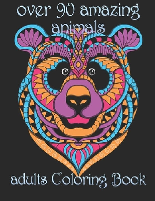 over 90 amazing animals: adults Coloring Book by Yo Noto