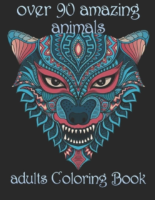 over 90 amazing animals: adults Coloring Book by Yo Noto